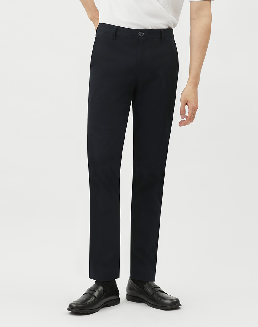 Basic Chino Slim-Fit Pants – Dark Navy | DAPPER