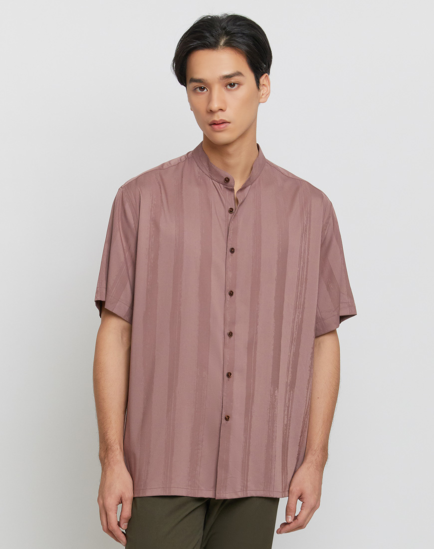 Mandarin Collar Shirt Archives, DAPPER